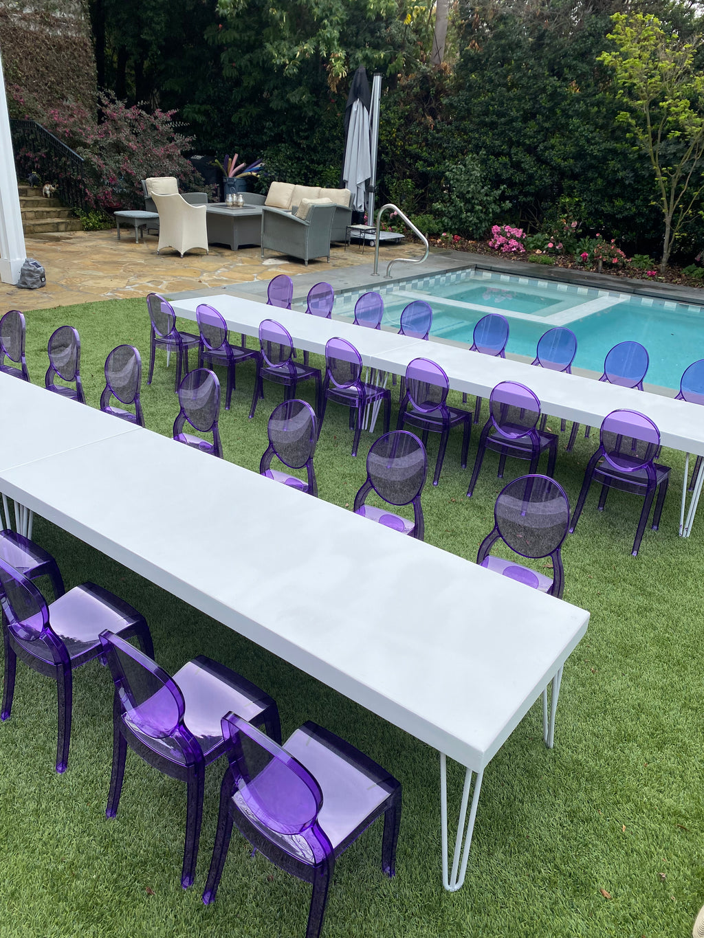 Kids Purple Armless Ghost Chair