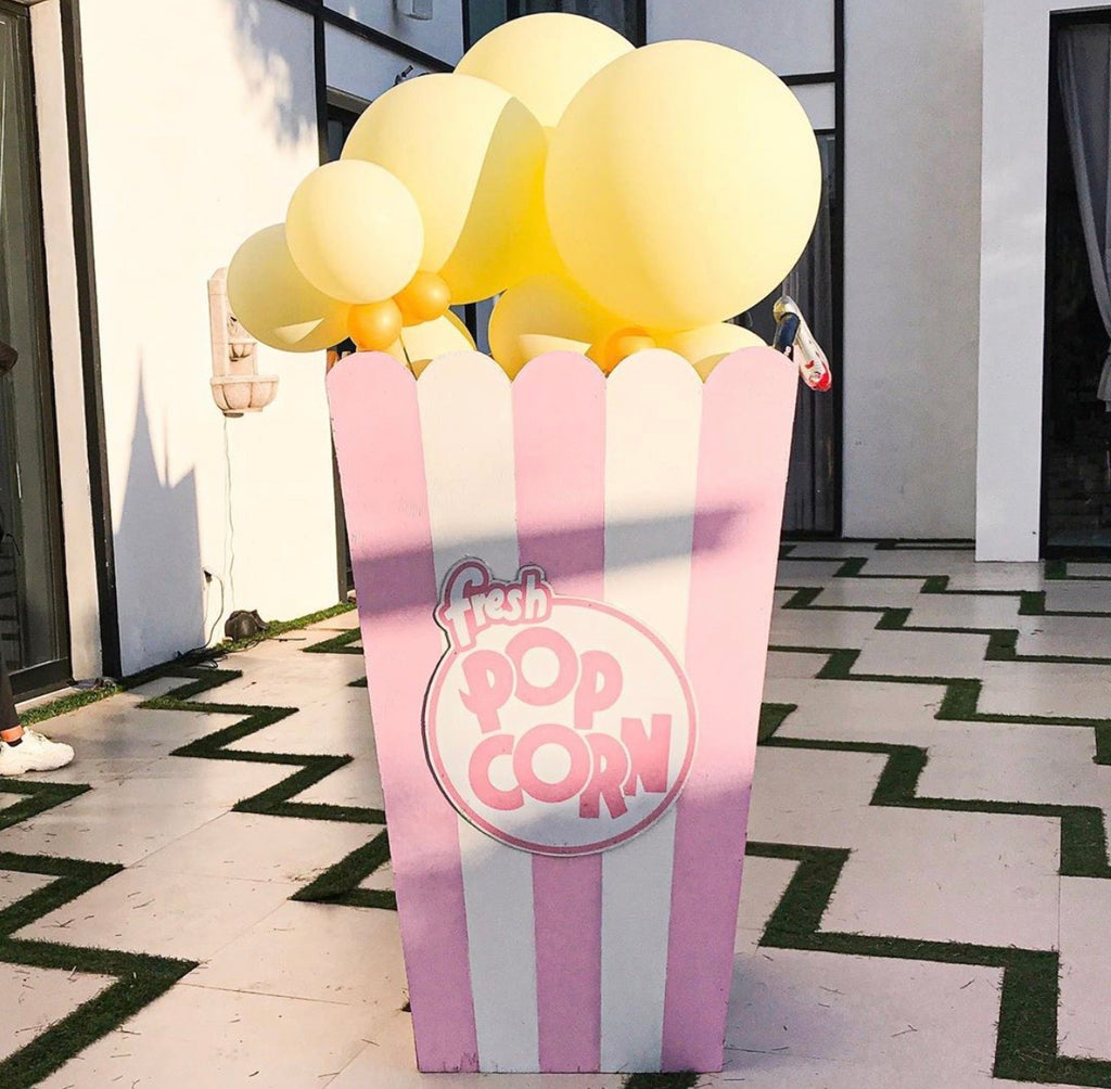 Giant Light Pink Popcorn Box