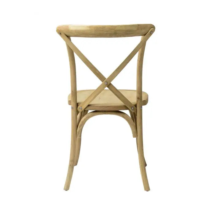 Kids Brown Cross Back Chair