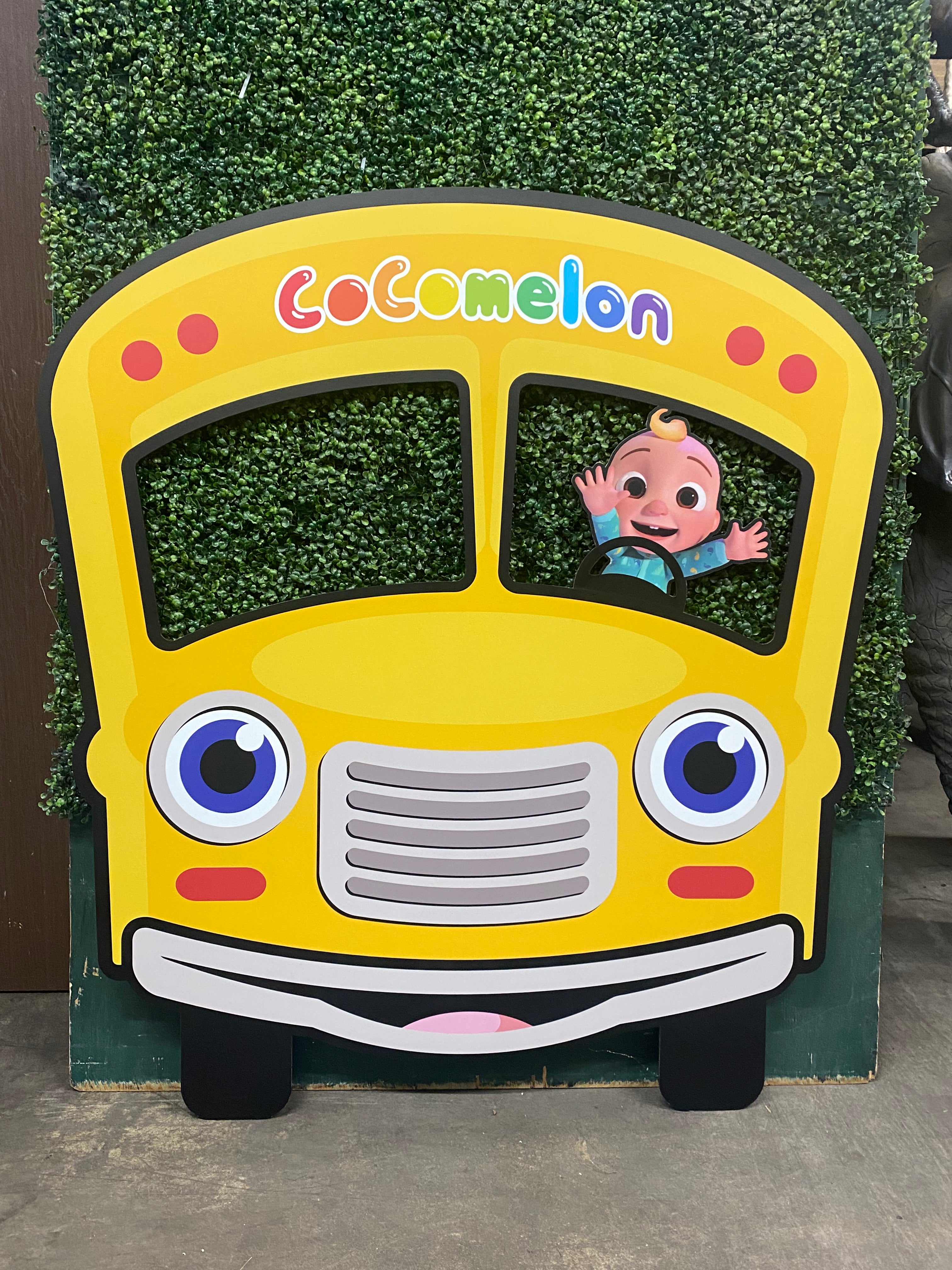 Cocomelon Bus Wood Cut Out Standee