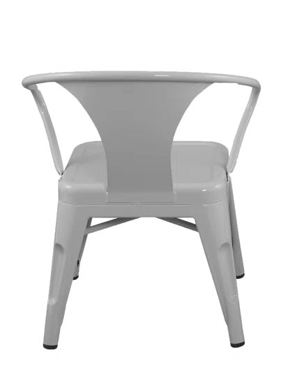 Kids Grey Metal Chair