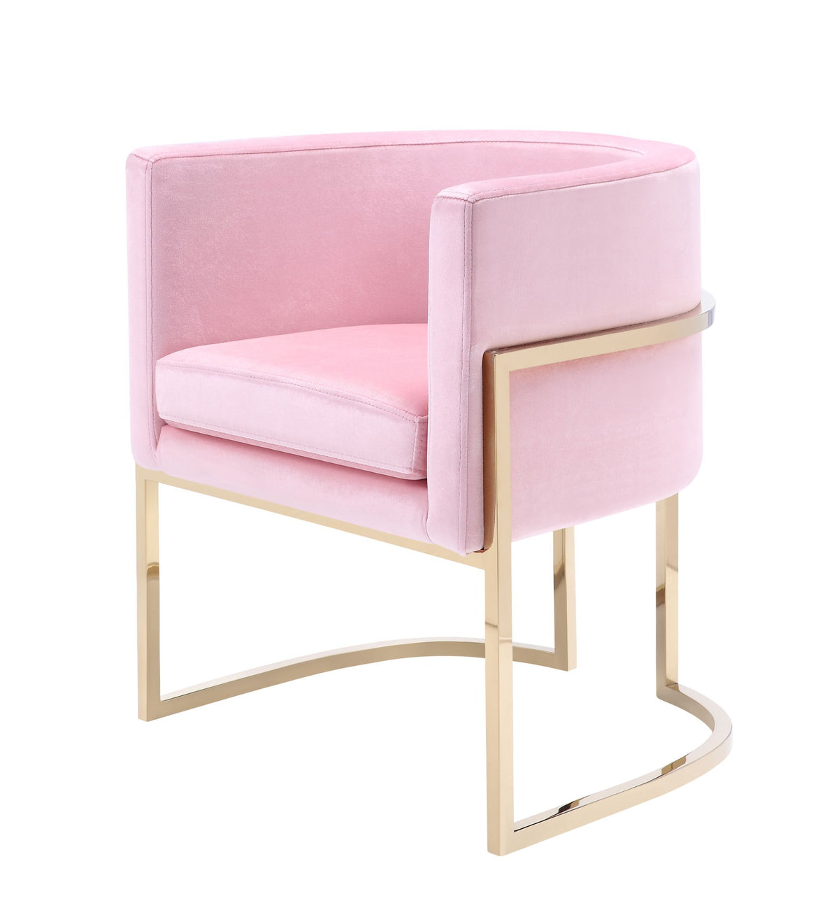 Kids Light Pink Modern Velvet Sofa