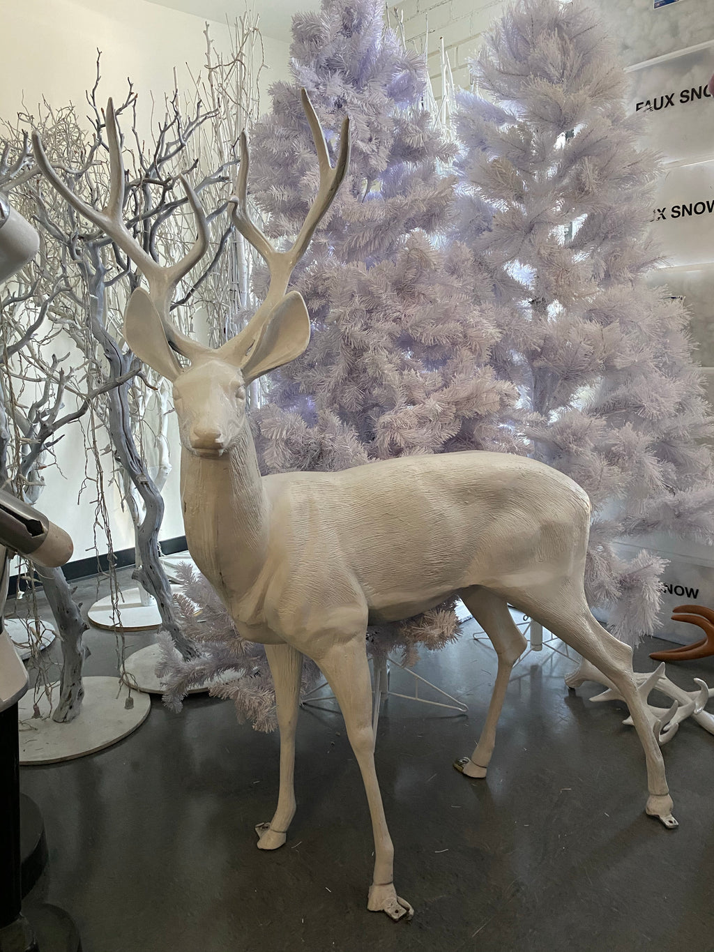 Metal Snow Reindeer