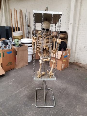 Skeleton in Hanging Cage