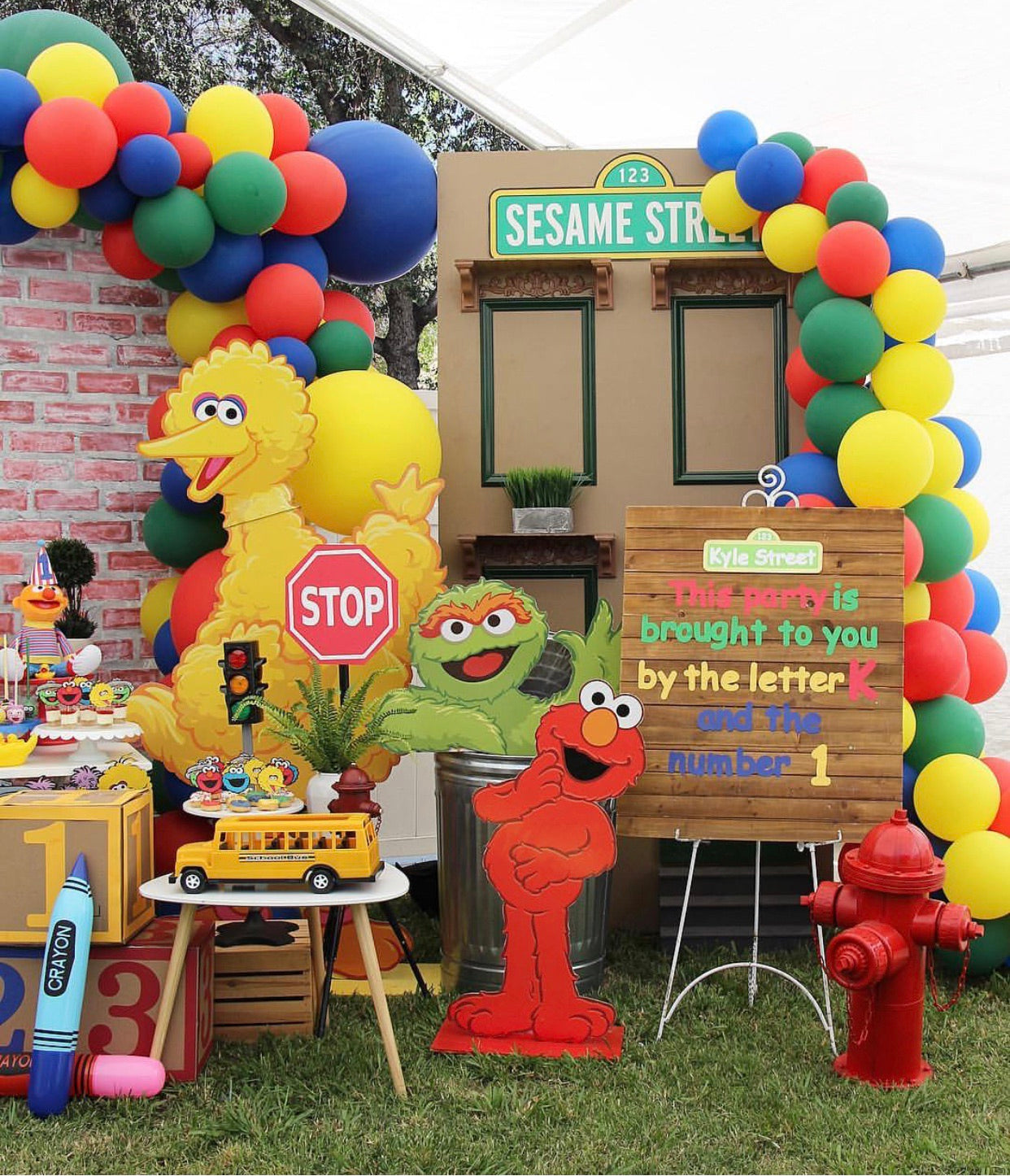 Big Bird Wood Cut Out Standee