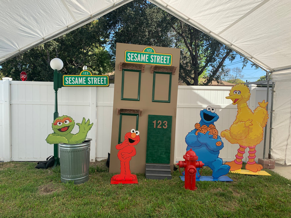Elmo Wood Cut Out Standee