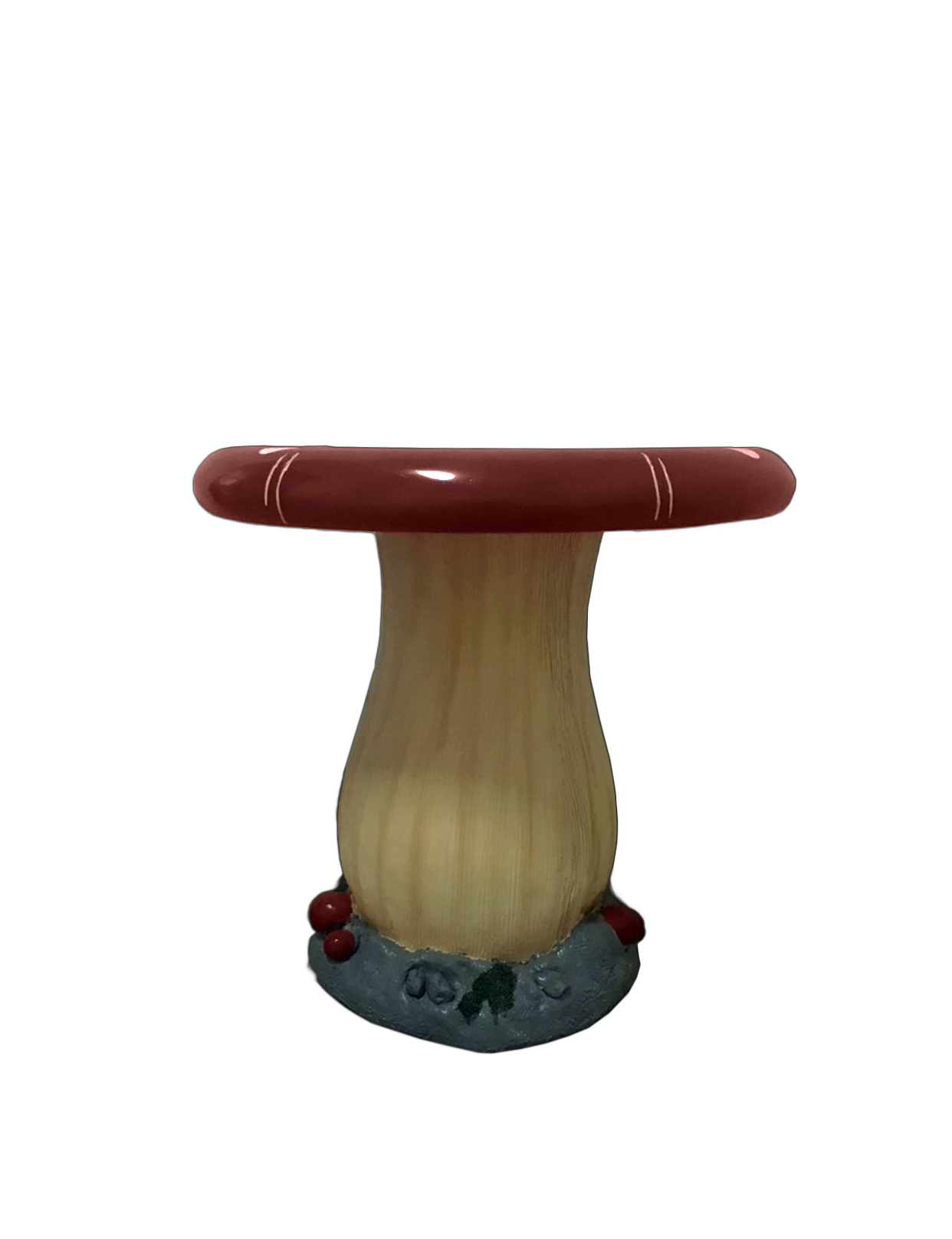 Flat Red Mushroom Top