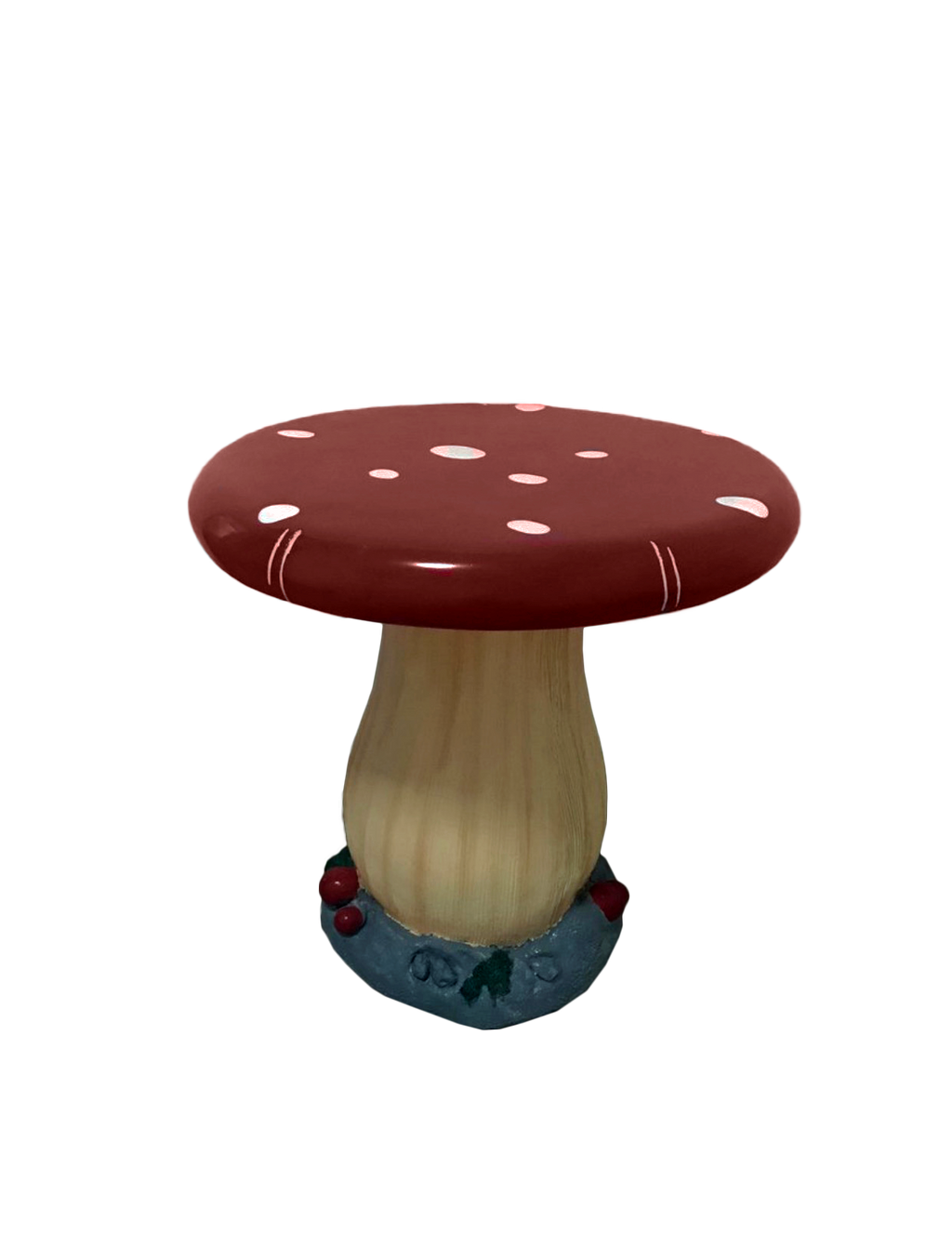 Flat Red Mushroom Top