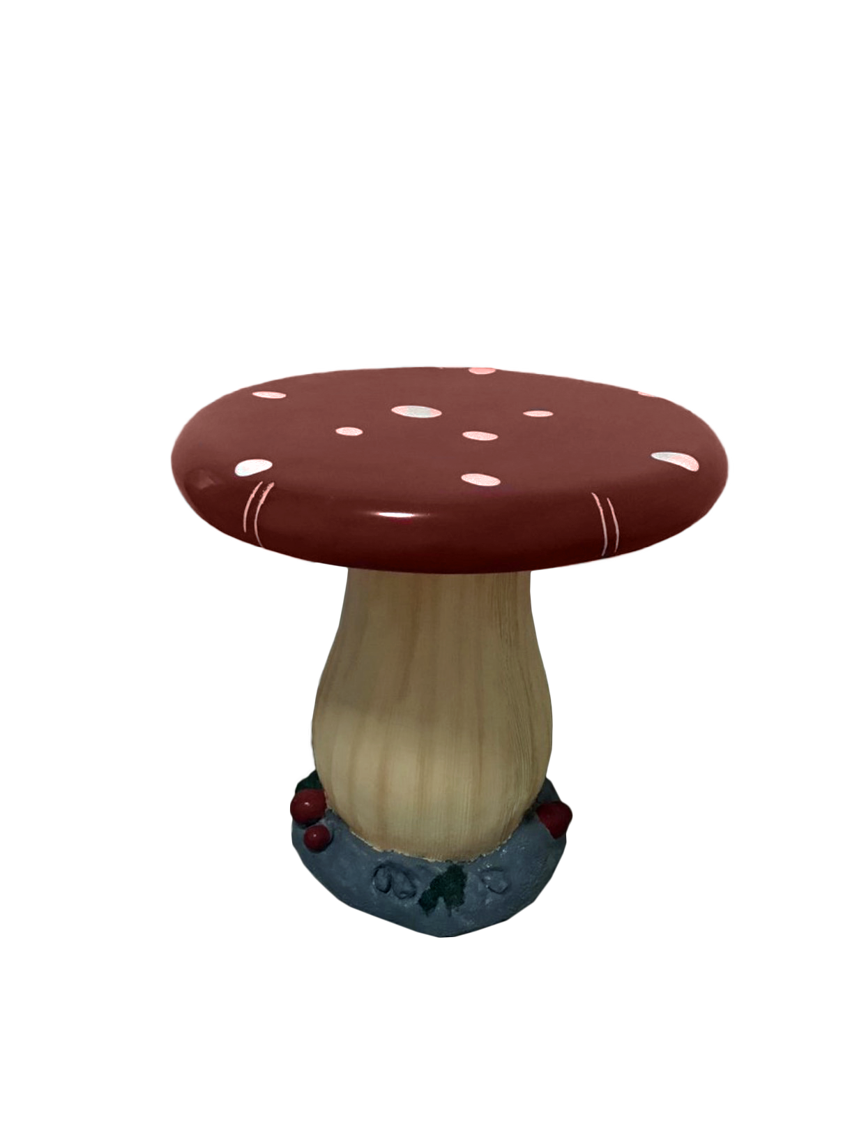 Flat Red Mushroom Top