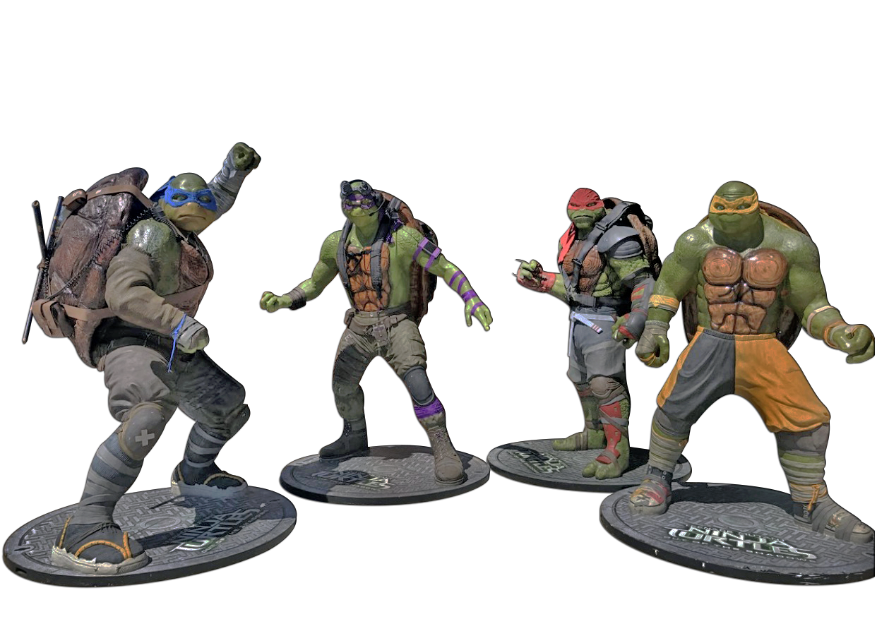 Four Teenage Mutant Ninja Turtles