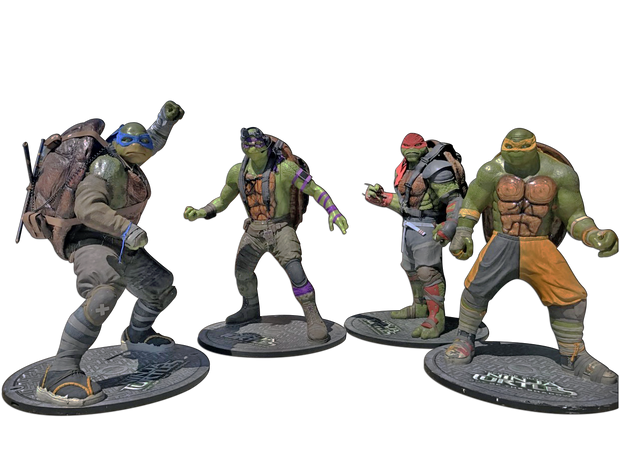 Four Teenage Mutant Ninja Turtles