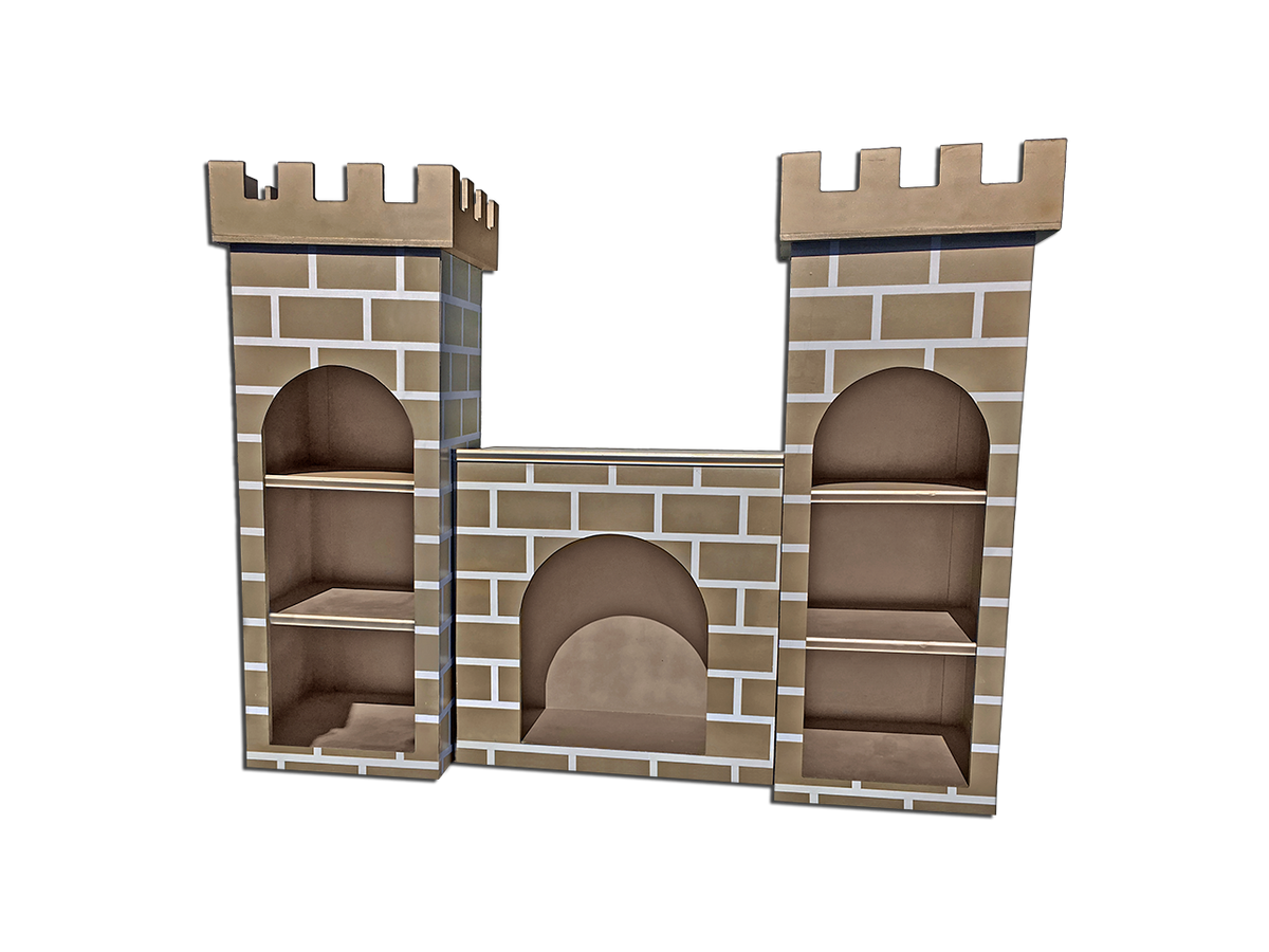 cardboard castle theme props