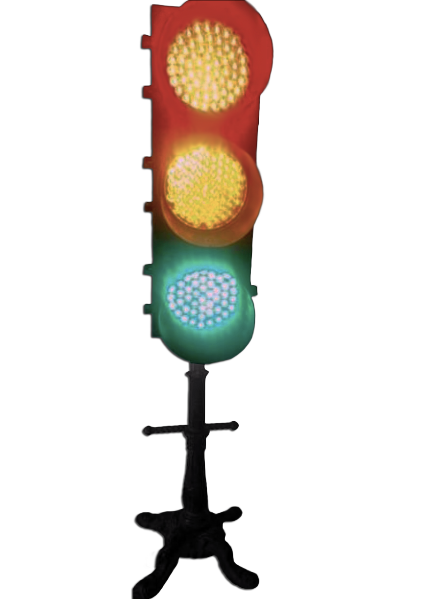 Floor Standing Stop Light