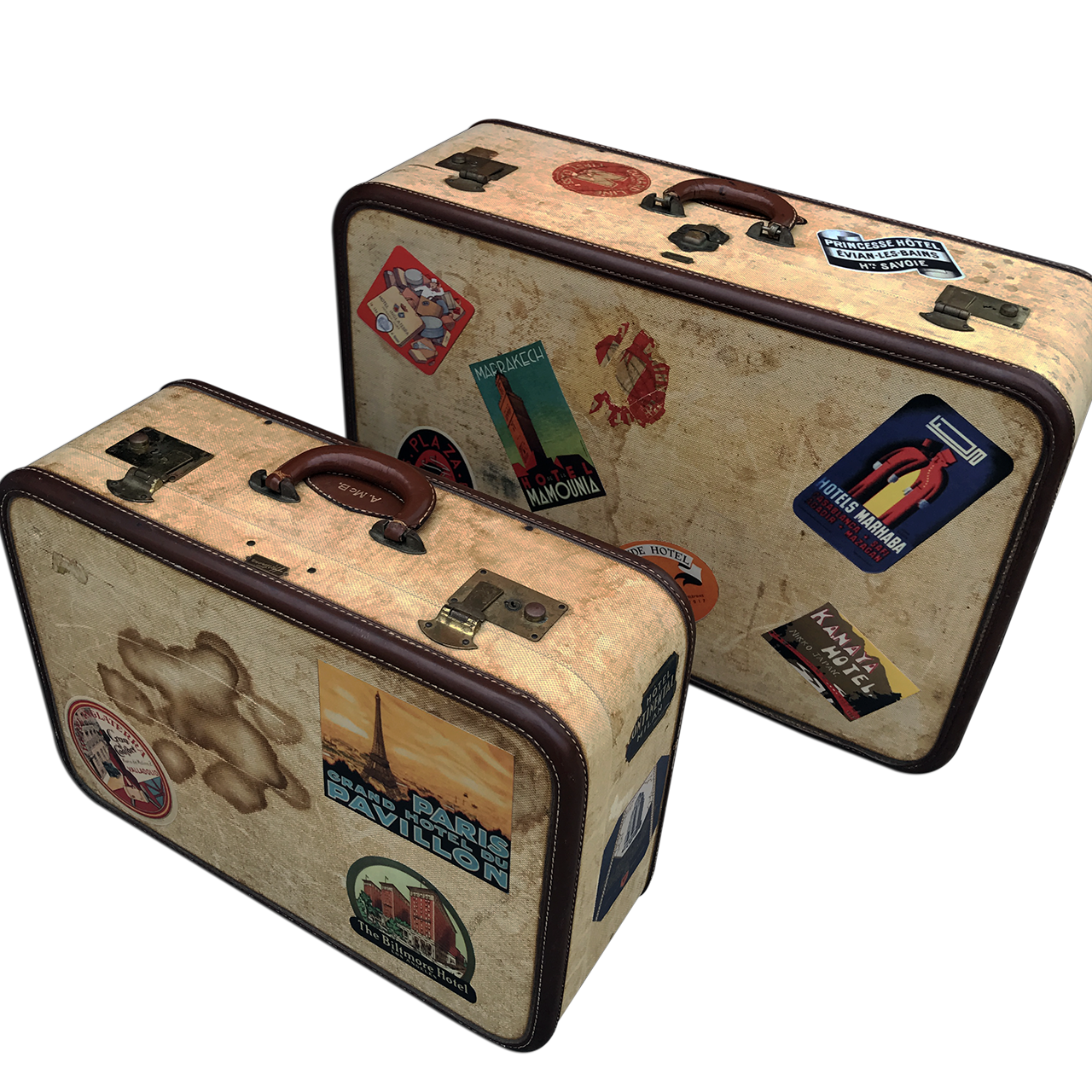 Vintage Travel Luggage Set