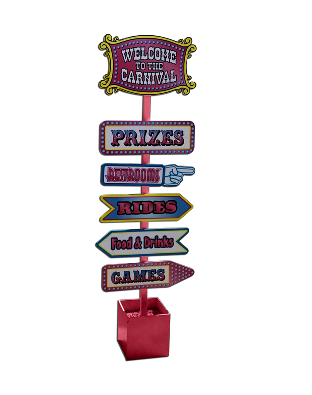 Light Pink Carnival Welcome Sign